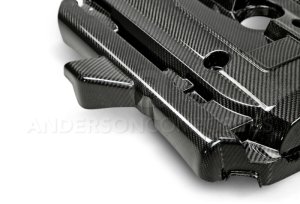 Ford Mustang Engine Cover - Anderson Composites - Carbon Fiber - `15-`20